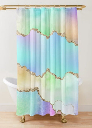 Rideau de Douche Rose  (L180cm x H200cm)