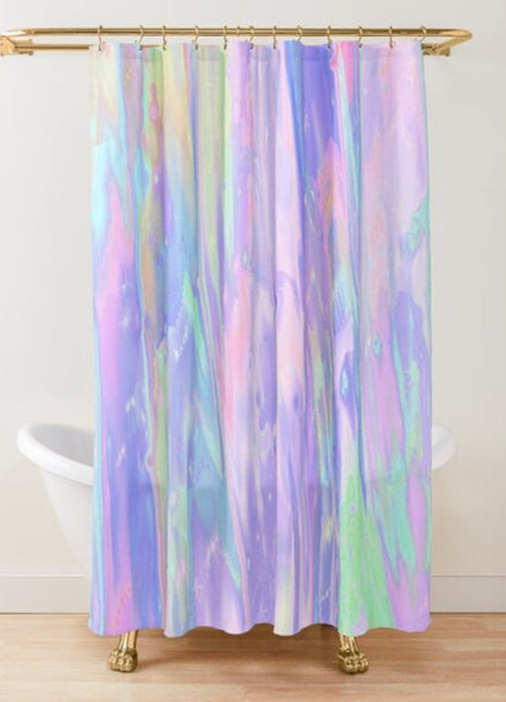 Rideau de Douche Rose  (L180cm x H200cm)