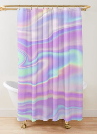 Rideau de Douche Rose  (L180cm x H200cm)