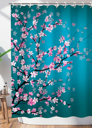 Rideau de Douche Sakura Japonais  (L180cm x H200cm)