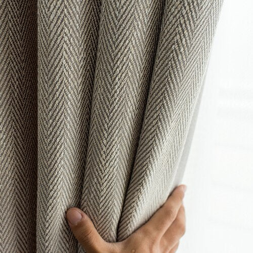 Rideau en Lin Gris