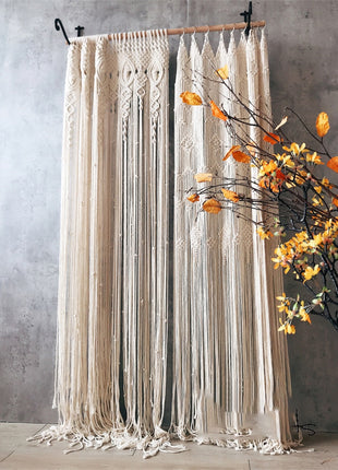 Rideau en Macramé </br> (L85cm x 200cm)