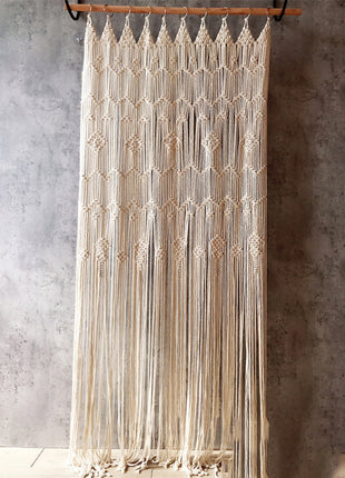 Rideau en Macramé </br> (L85cm x 200cm)