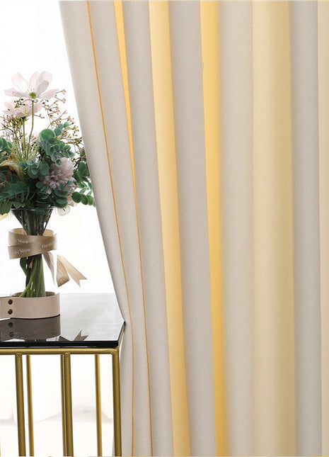 Rideau en Velours Beige