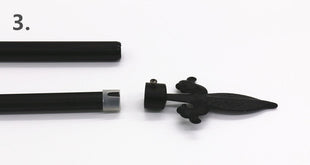 Tringle a Rideau Noir (65-190cm)