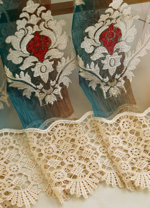 Voilage Bleu Petrole