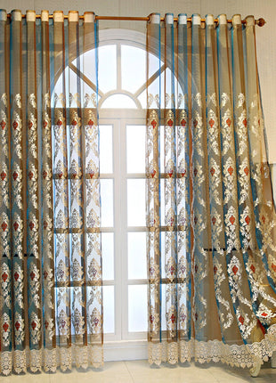 Voilage Bleu Petrole