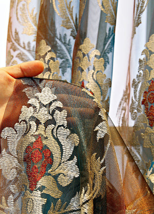 Voilage Bleu Petrole