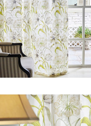 Voilage Imprimé Fleurs