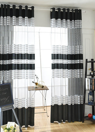 Voilage Noir et Blanc