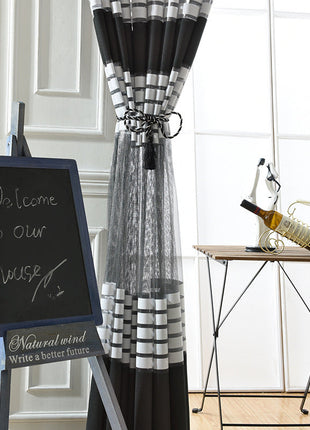 Voilage Noir et Blanc