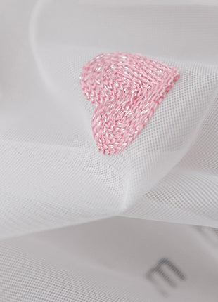 Voilage avec Motif Coeur