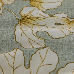 vert motifs feuilles jaune